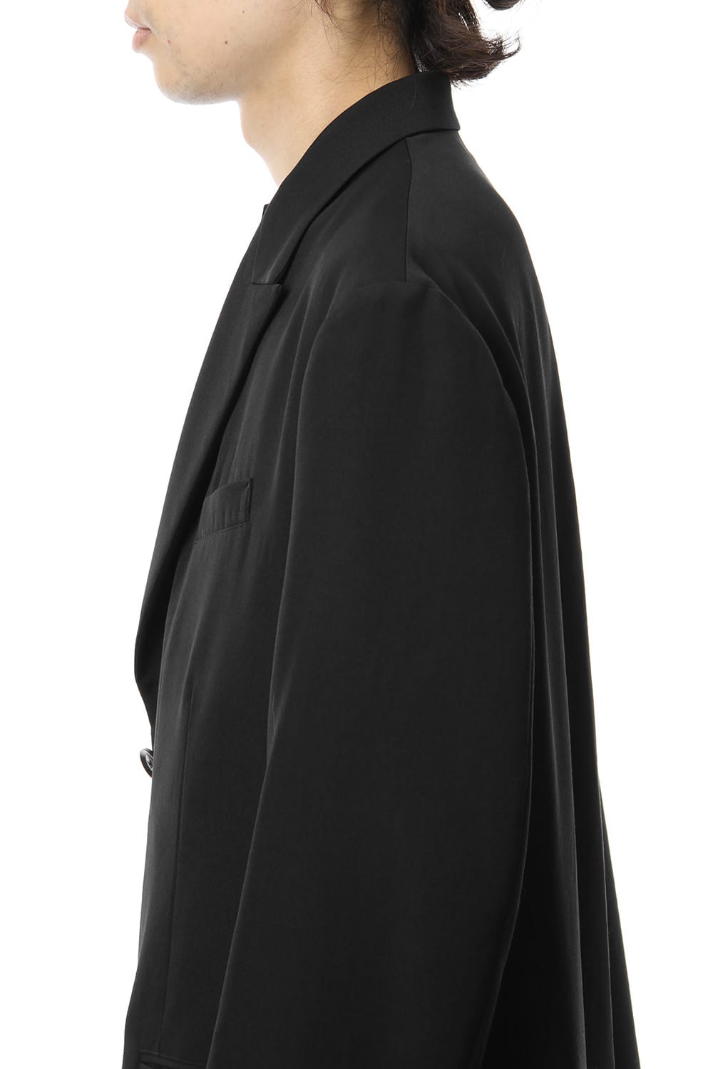 Left Front Double jacket Dress Wrinkled Gabardine