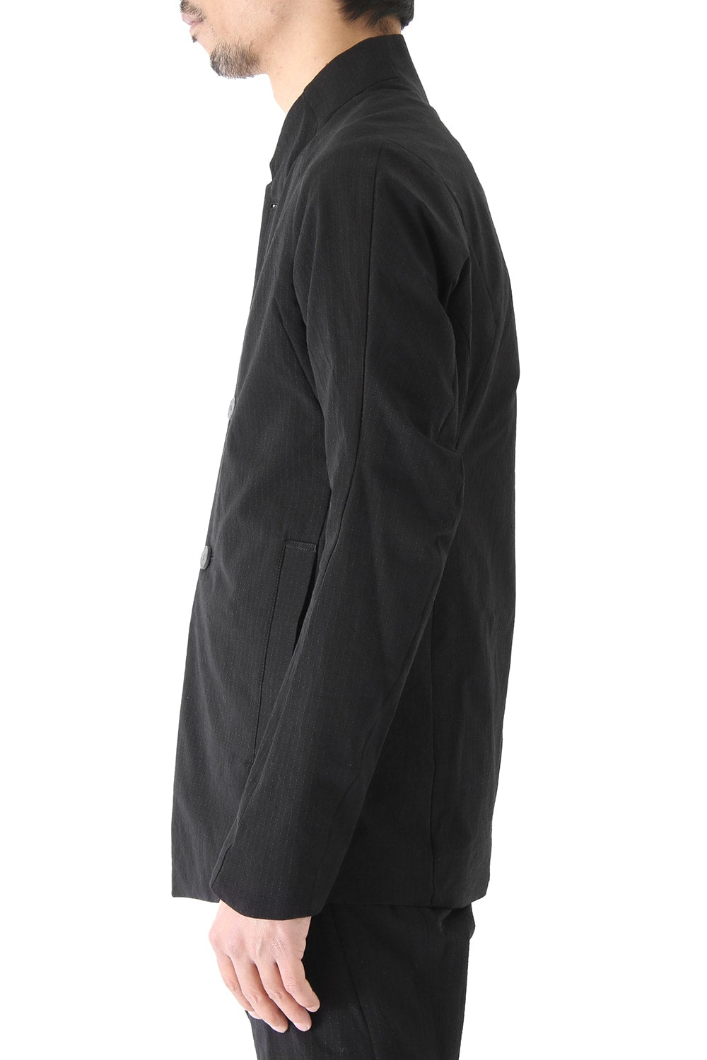 Jacket Cotton Linen Rip Stop Black