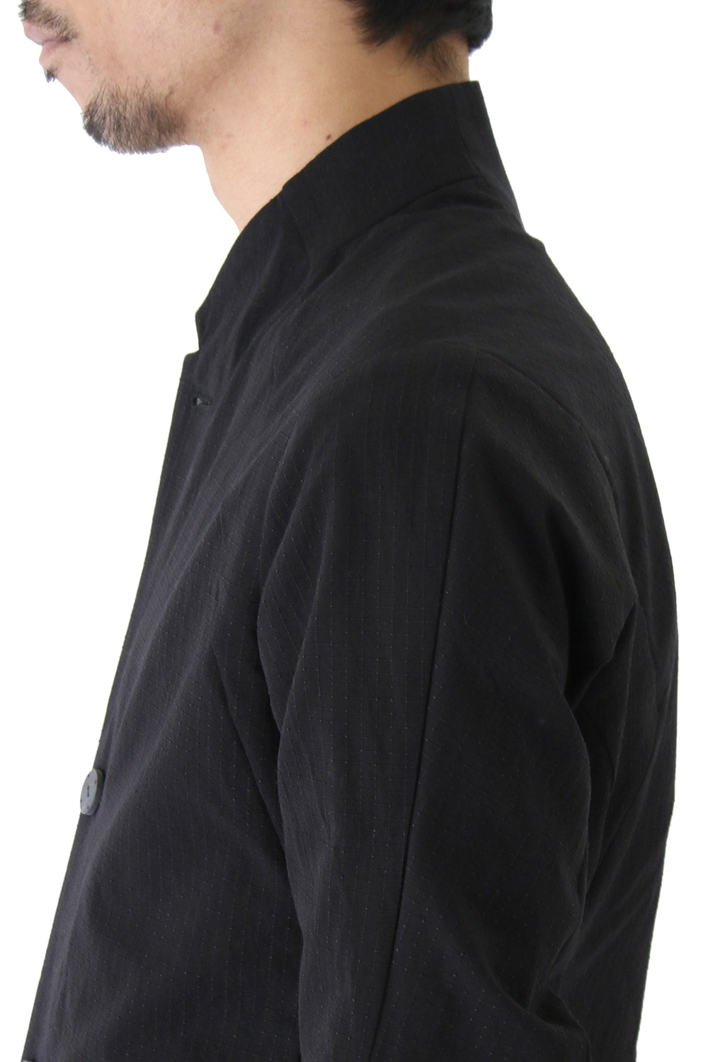 Jacket Cotton Linen Rip Stop Black