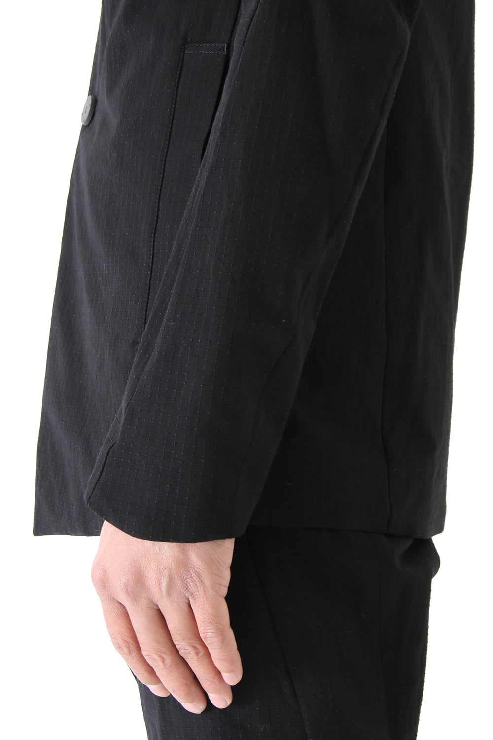 Jacket Cotton Linen Rip Stop Black