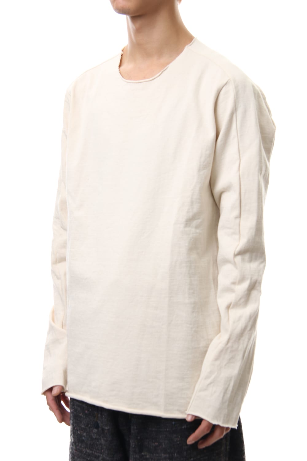 Aegean Sea Cotton  L/S T-Shirts Off White