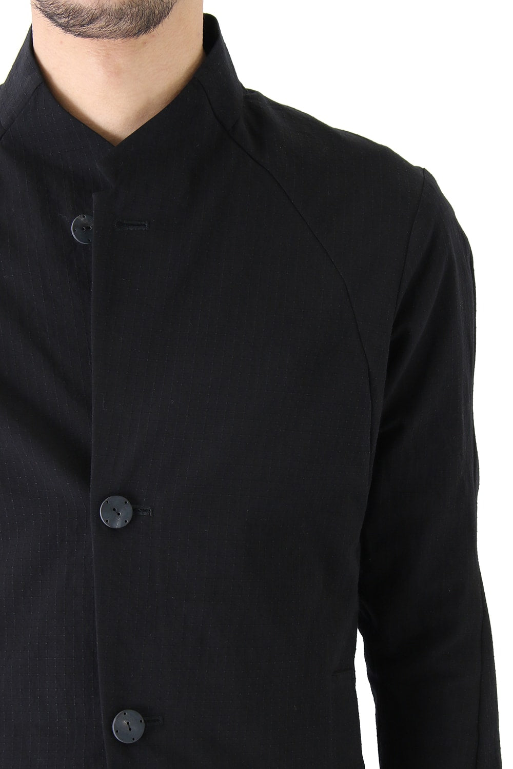 Jacket Cotton Linen Rip Stop Black