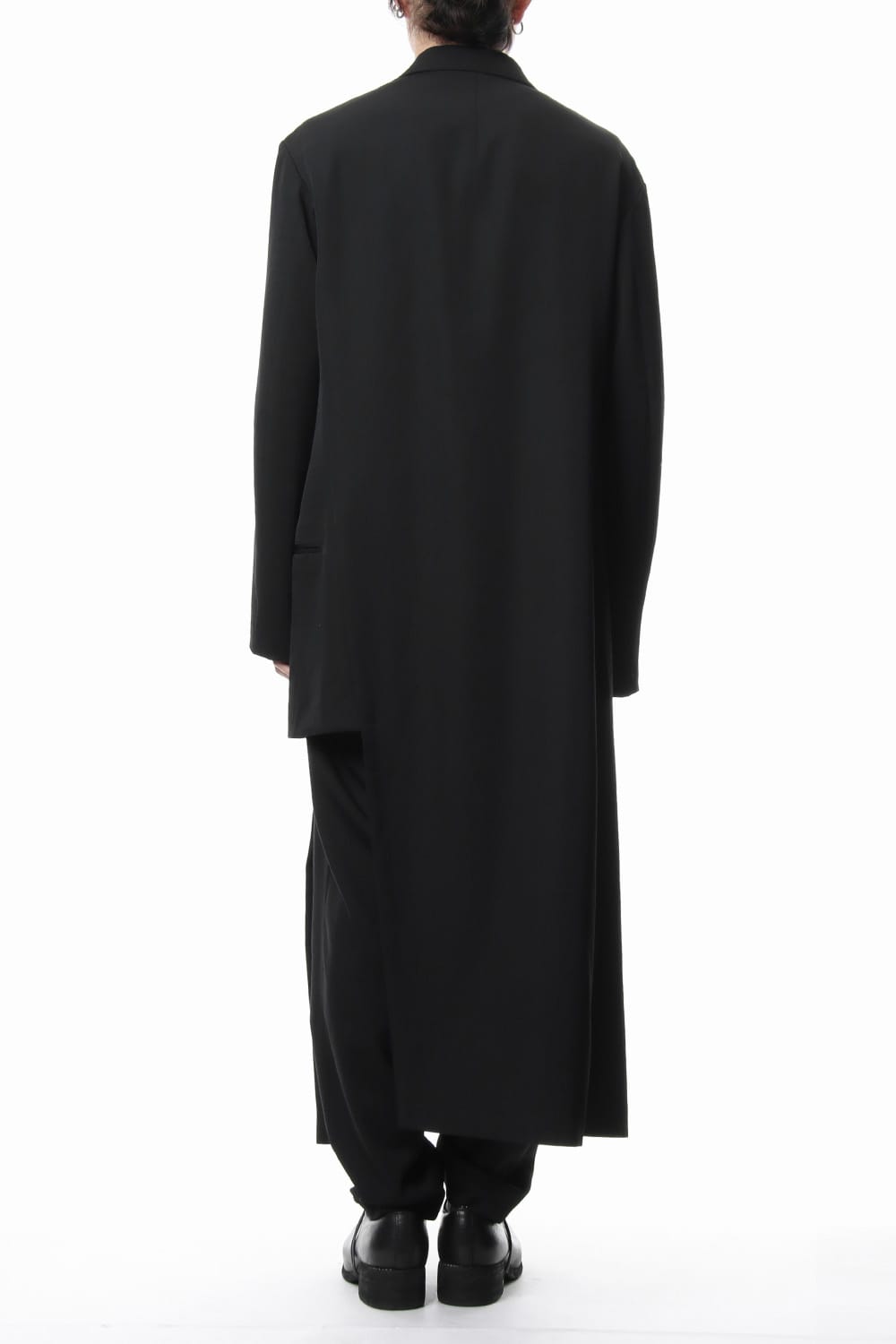 Left Front Double jacket Dress Wrinkled Gabardine