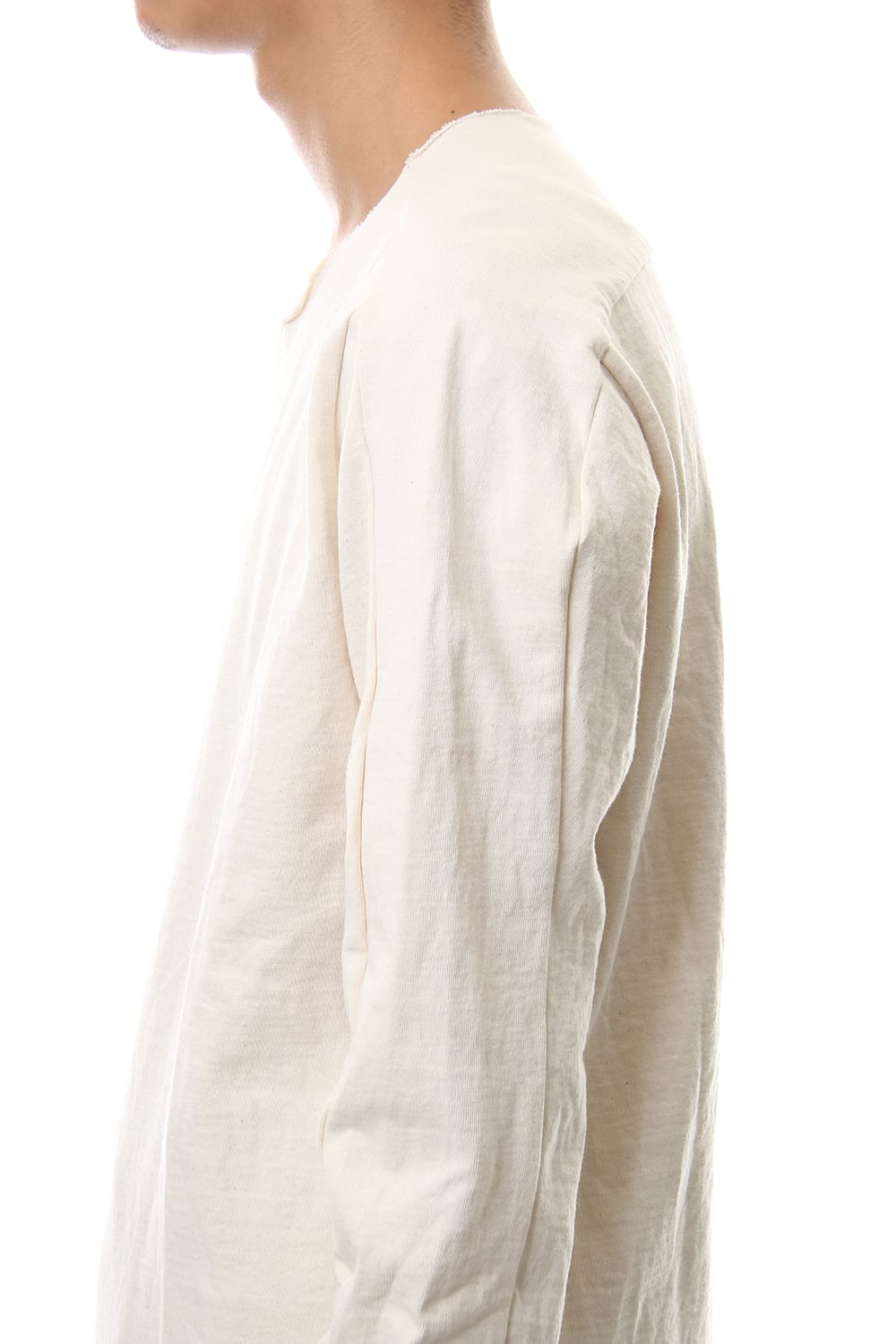 Aegean Sea Cotton  L/S T-Shirts Off White