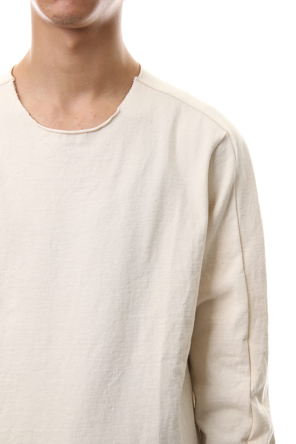 Aegean Sea Cotton  L/S T-Shirts Off White