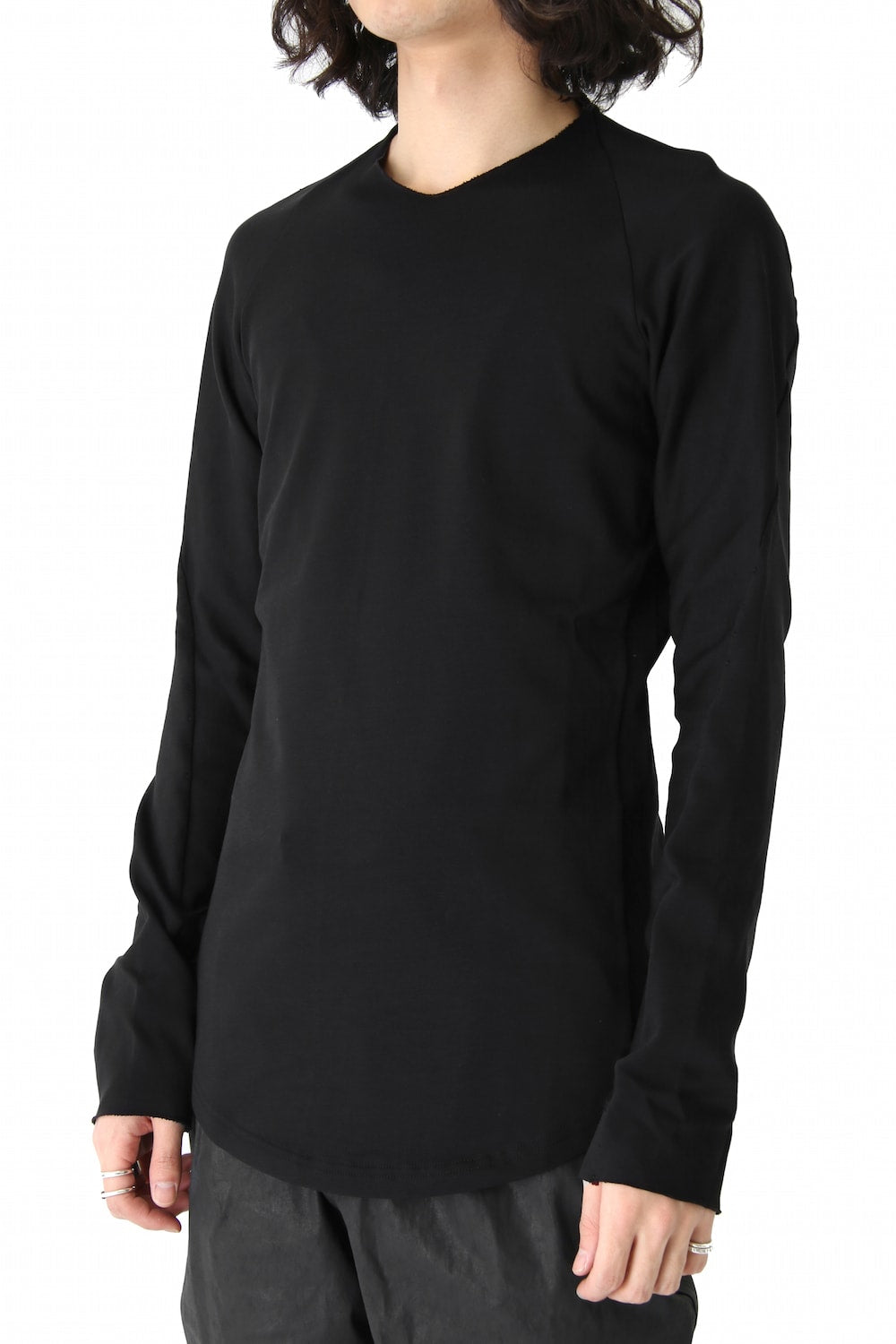 Long Sleeve Medium Jersey Black