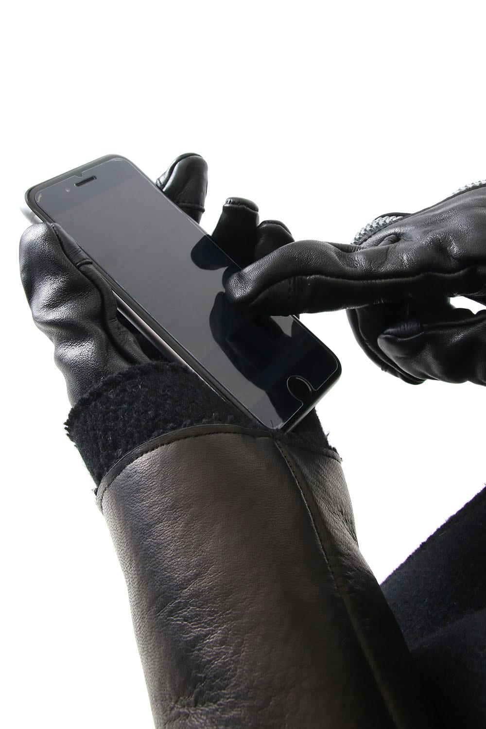 Horse Leather Zip Gloves 