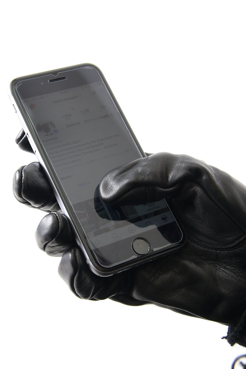 Horse Leather Zip Gloves 