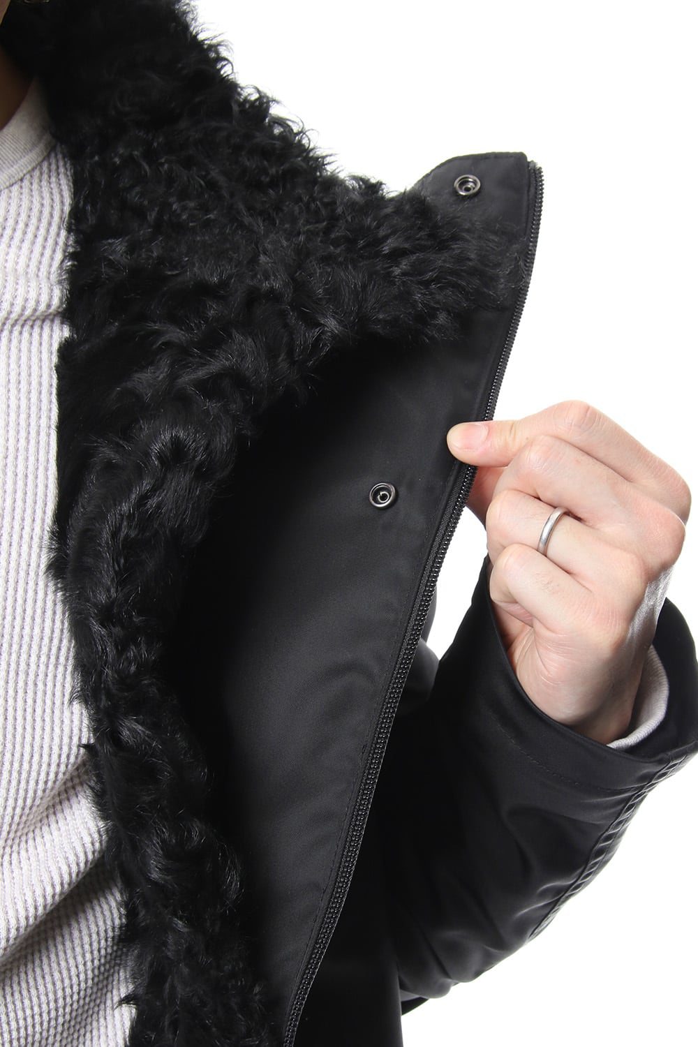 Graet Twill × Chekiang Lamb 2WAY Jacket RB-052