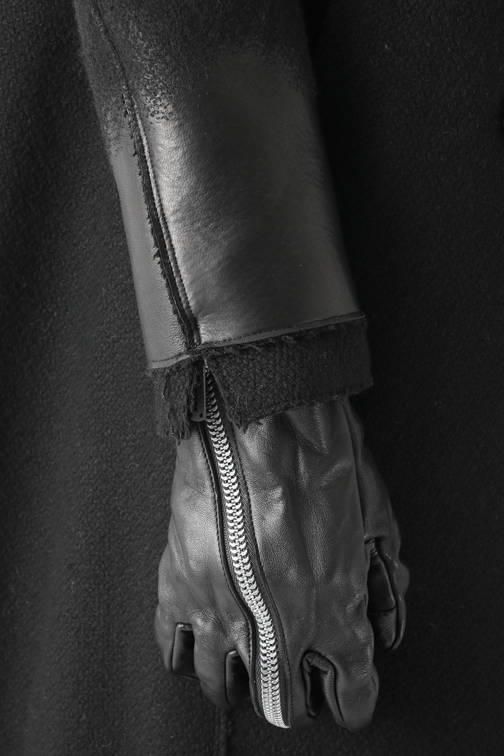 Horse Leather Zip Gloves 