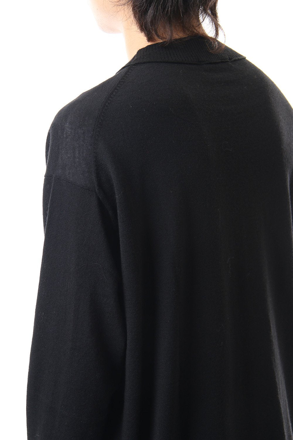 Fine merino Border Sleeve L/S Tshirt 