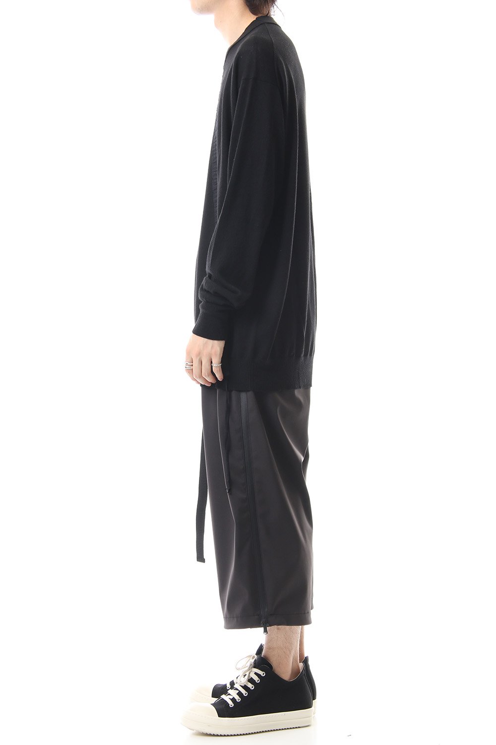 Fine merino Border Sleeve L/S Tshirt 