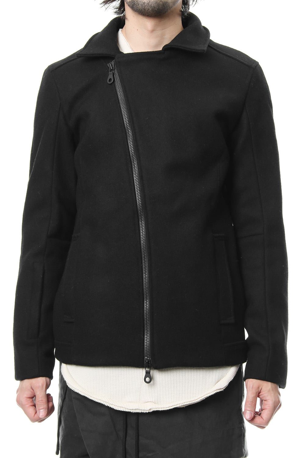 Heavy Melton Flight Jacket RB-051 Black