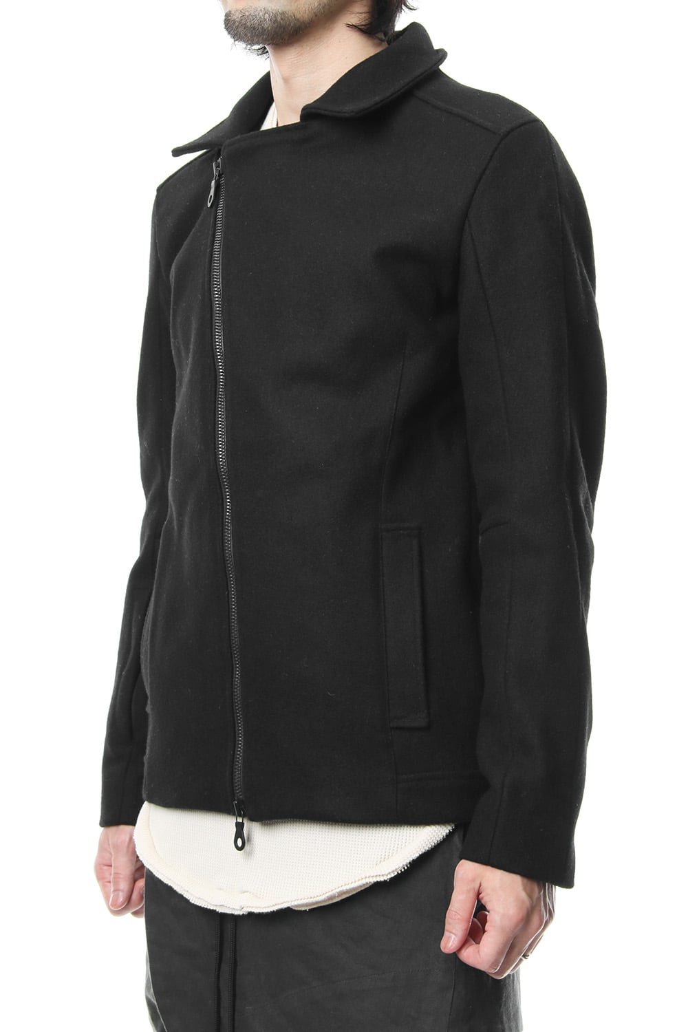 Heavy Melton Flight Jacket RB-051 Black