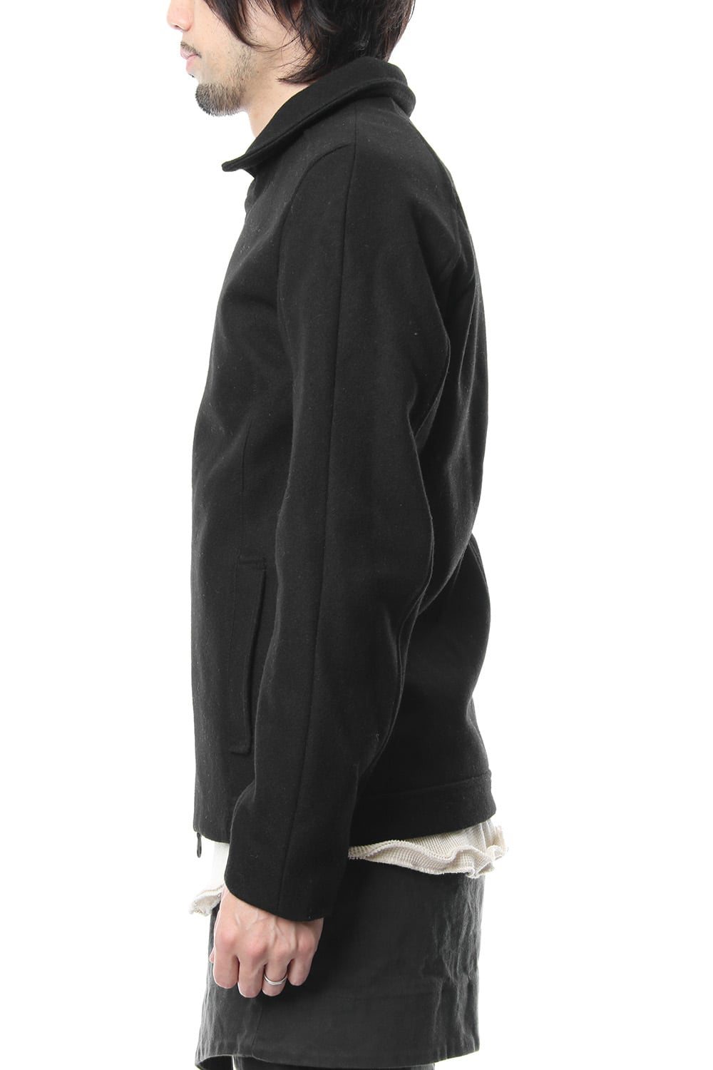 Heavy Melton Flight Jacket RB-051 Black