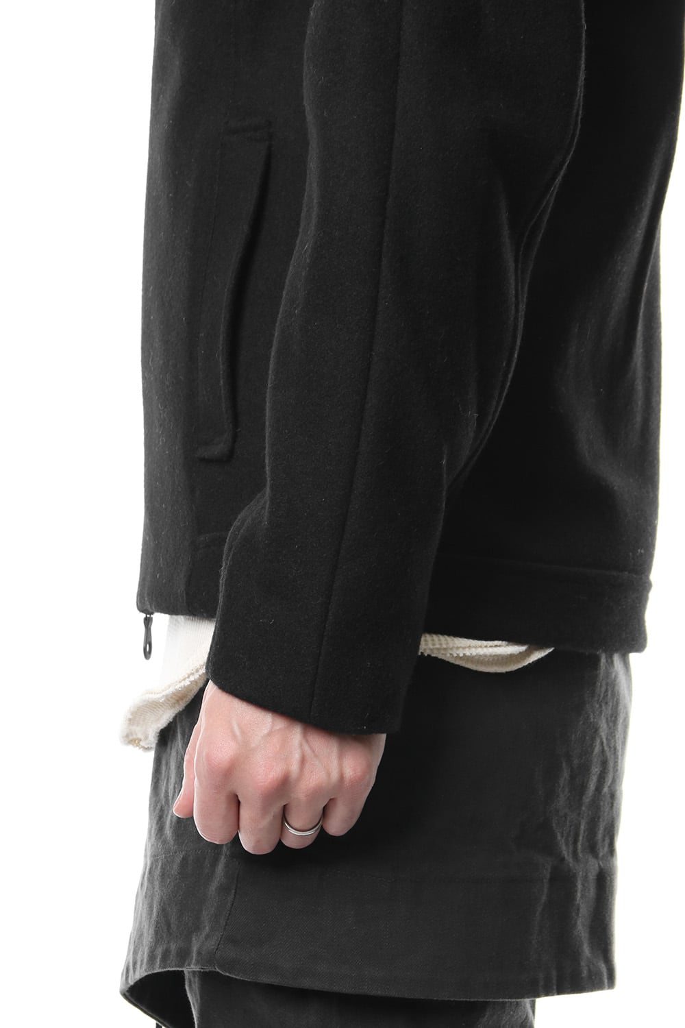 Heavy Melton Flight Jacket RB-051 Black