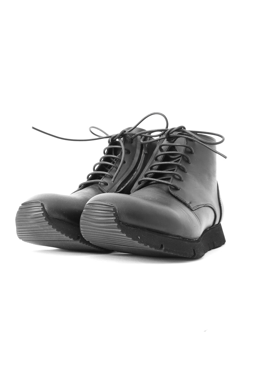 Leather High Cut Sneakers