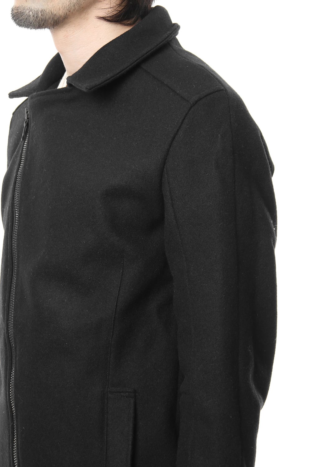 Heavy Melton Flight Jacket RB-051 Black