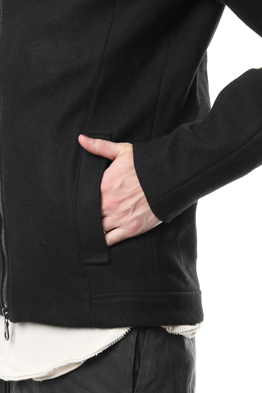 Heavy Melton Flight Jacket RB-051 Black