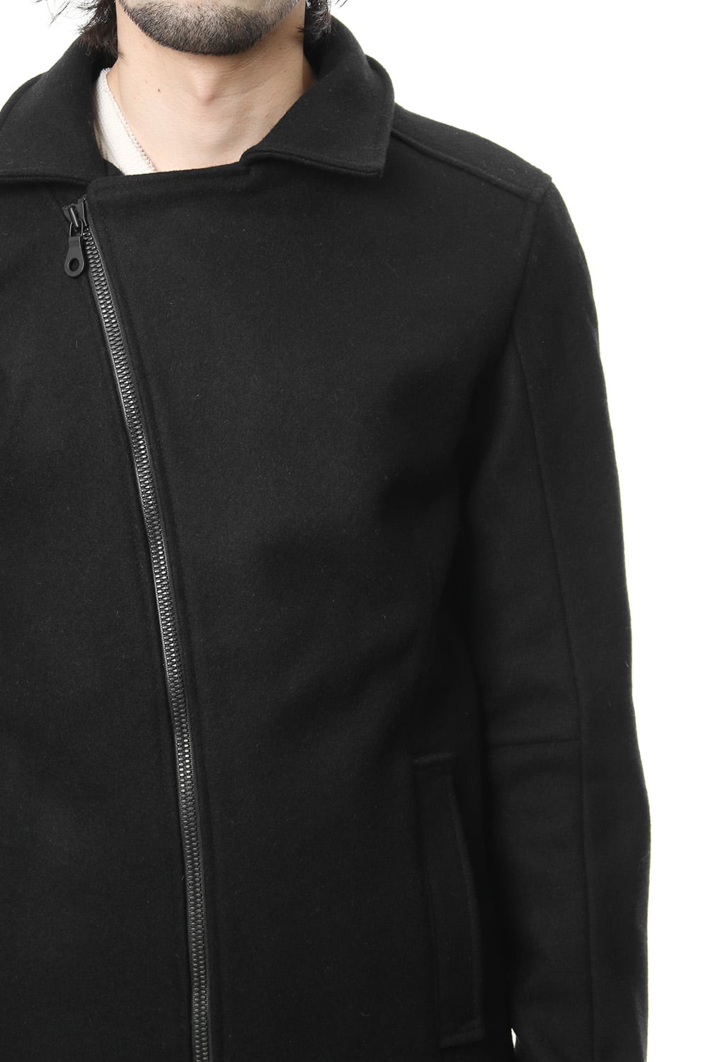 Heavy Melton Flight Jacket RB-051 Black