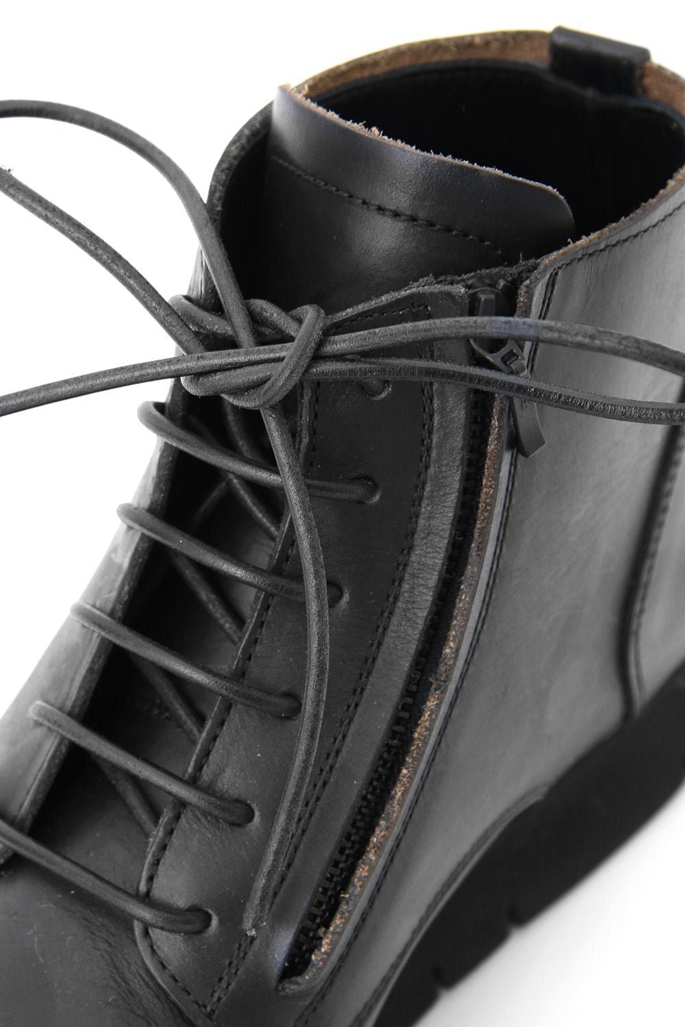 Leather High Cut Sneakers