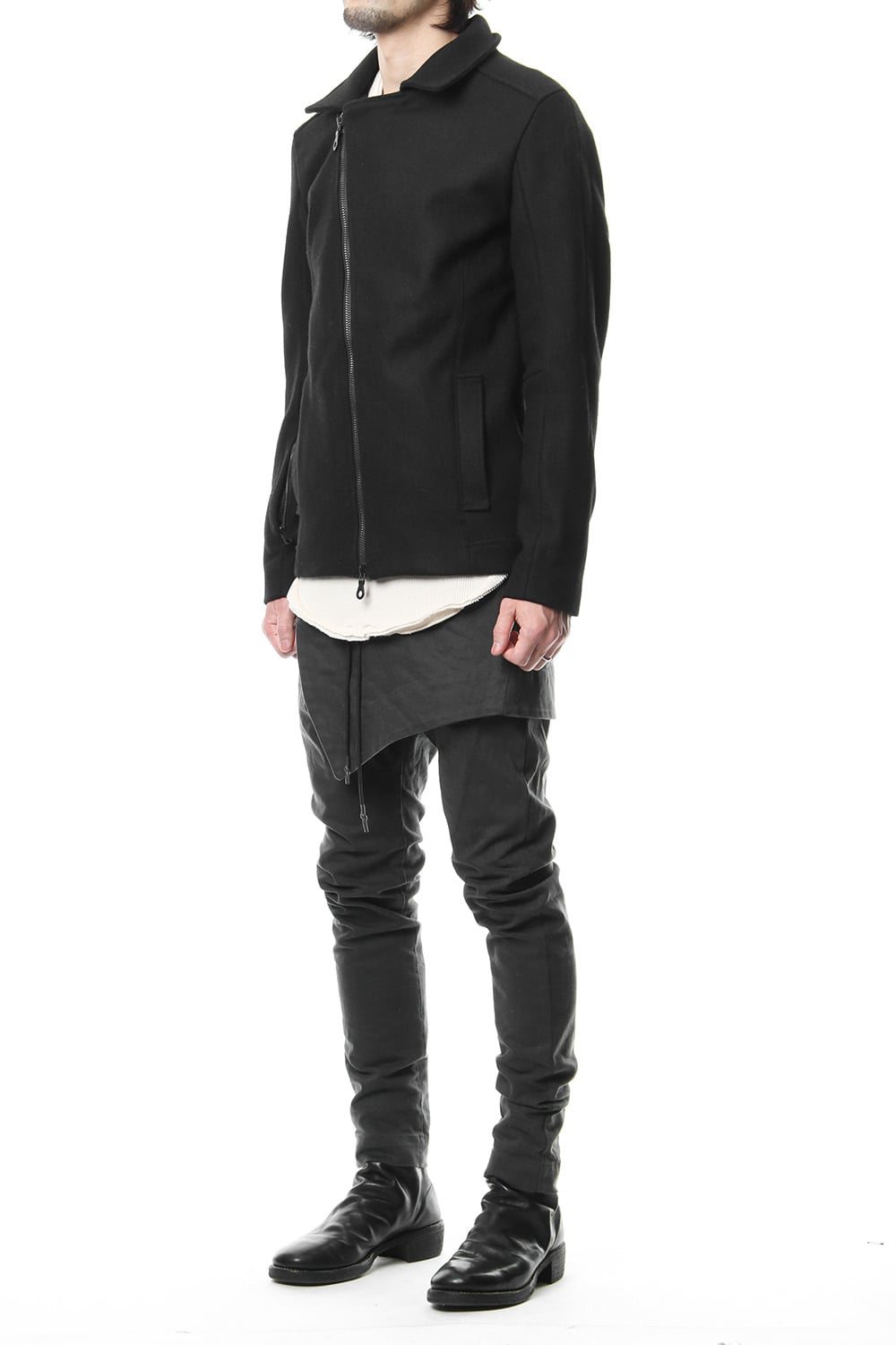 Heavy Melton Flight Jacket RB-051 Black