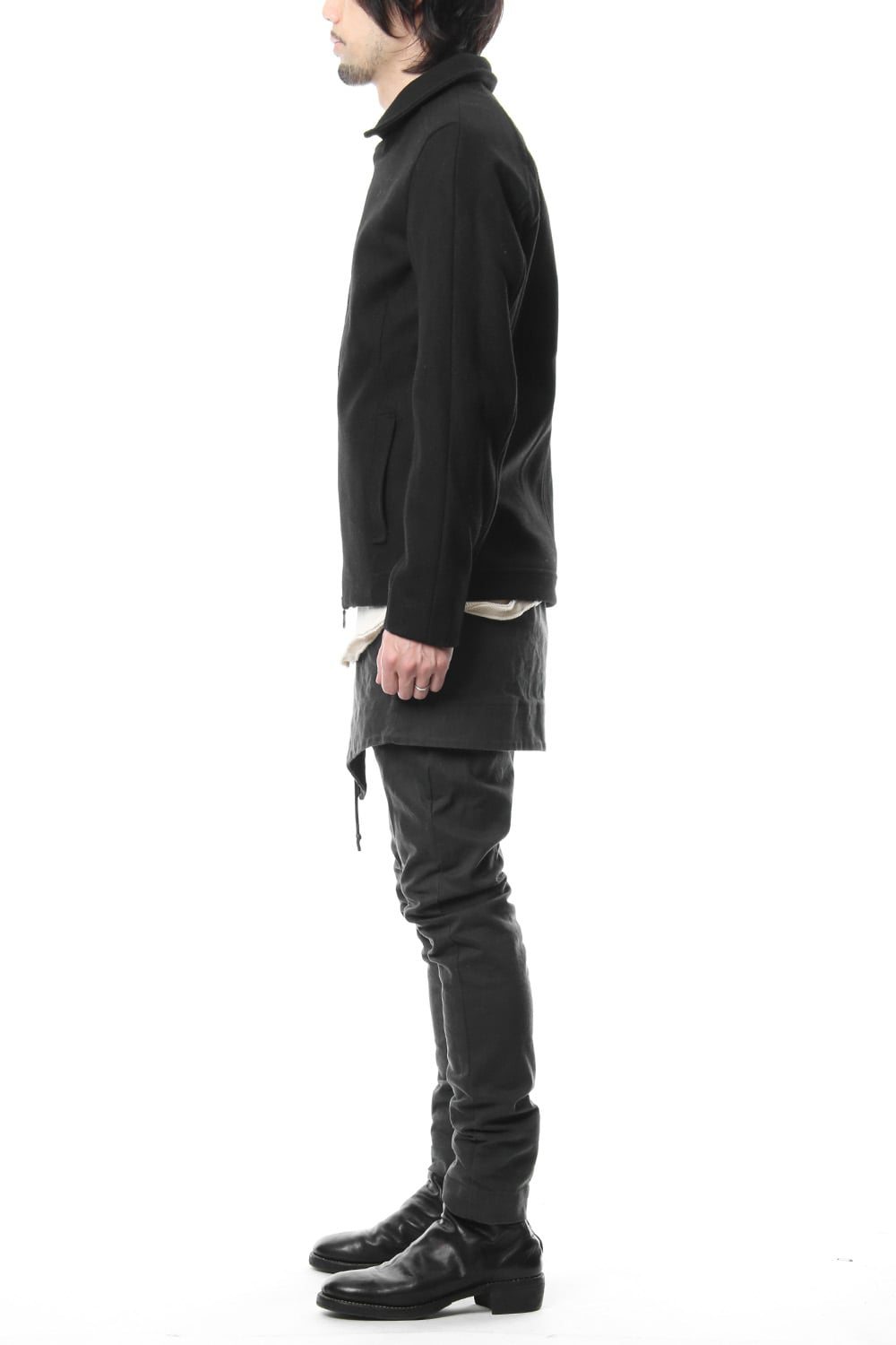 Heavy Melton Flight Jacket RB-051 Black