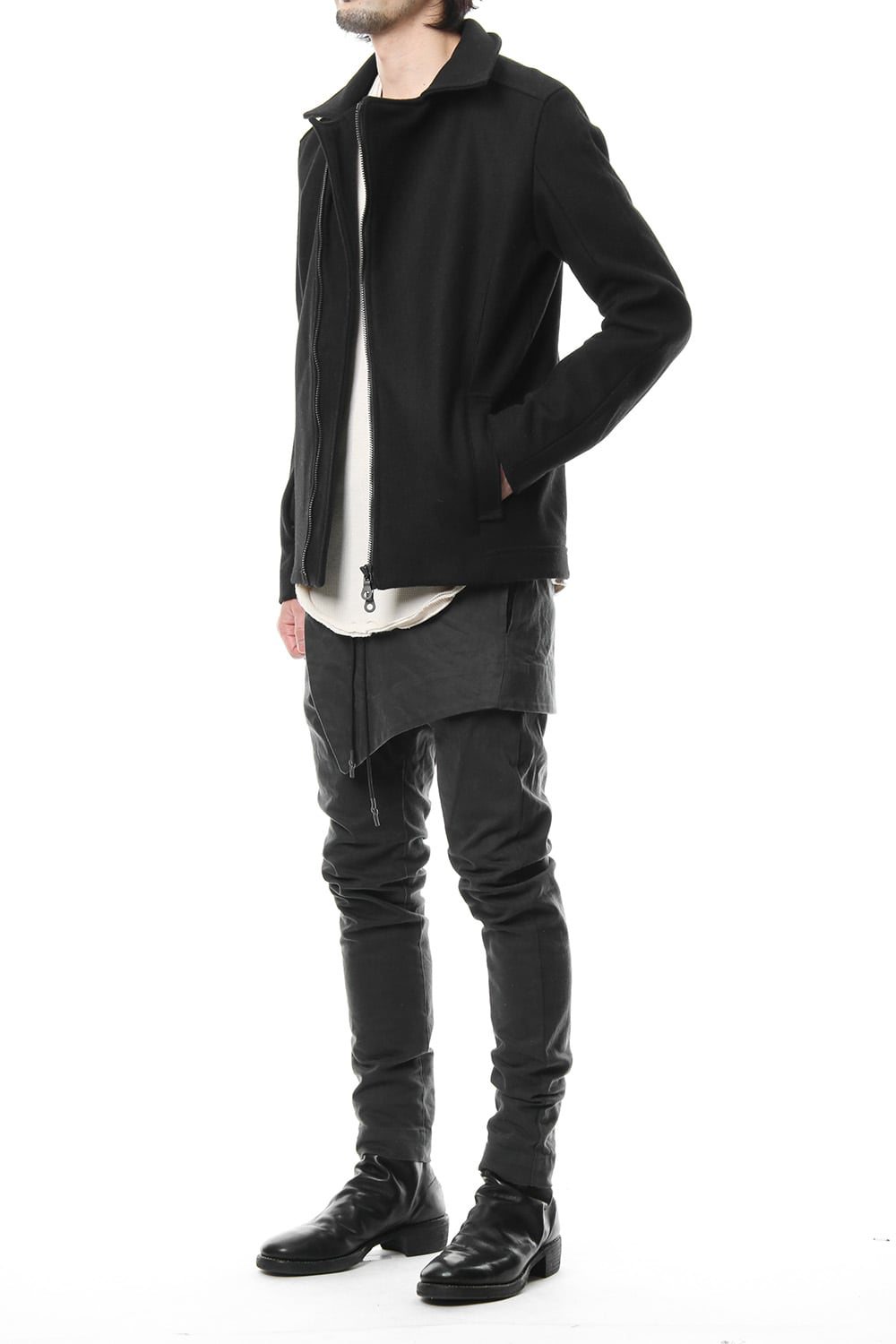 Heavy Melton Flight Jacket RB-051 Black