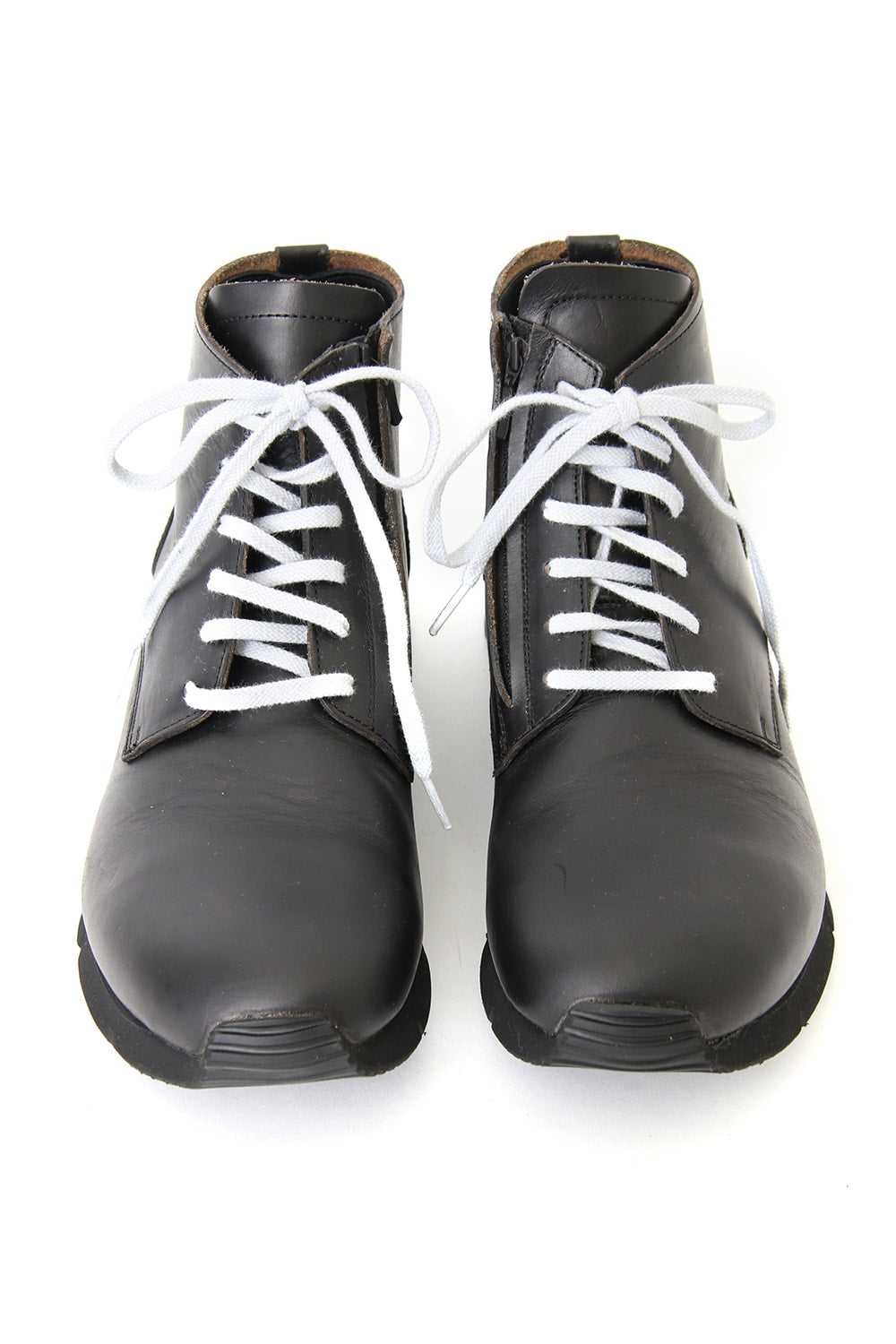 Leather High Cut Sneakers