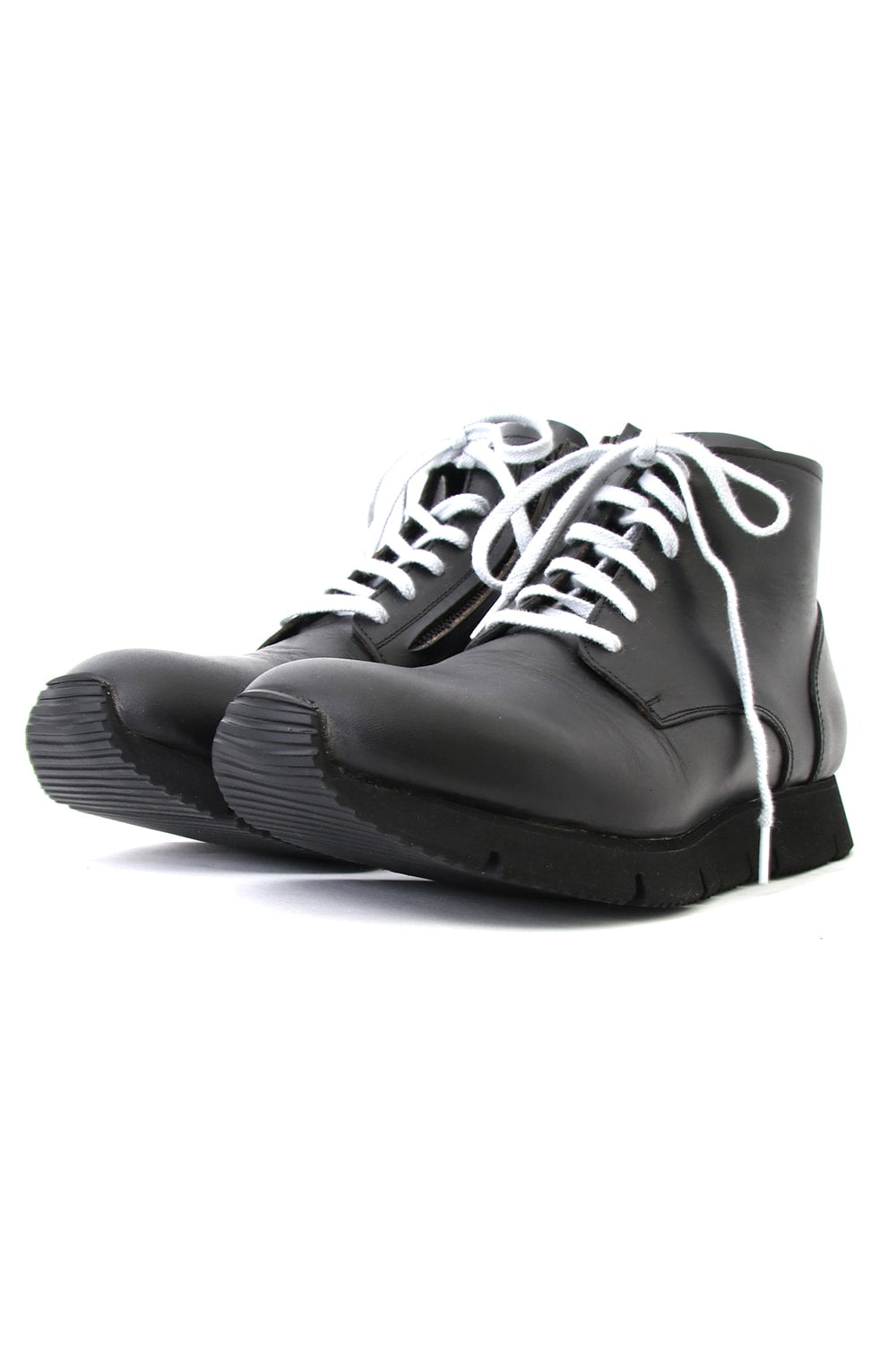 Leather High Cut Sneakers