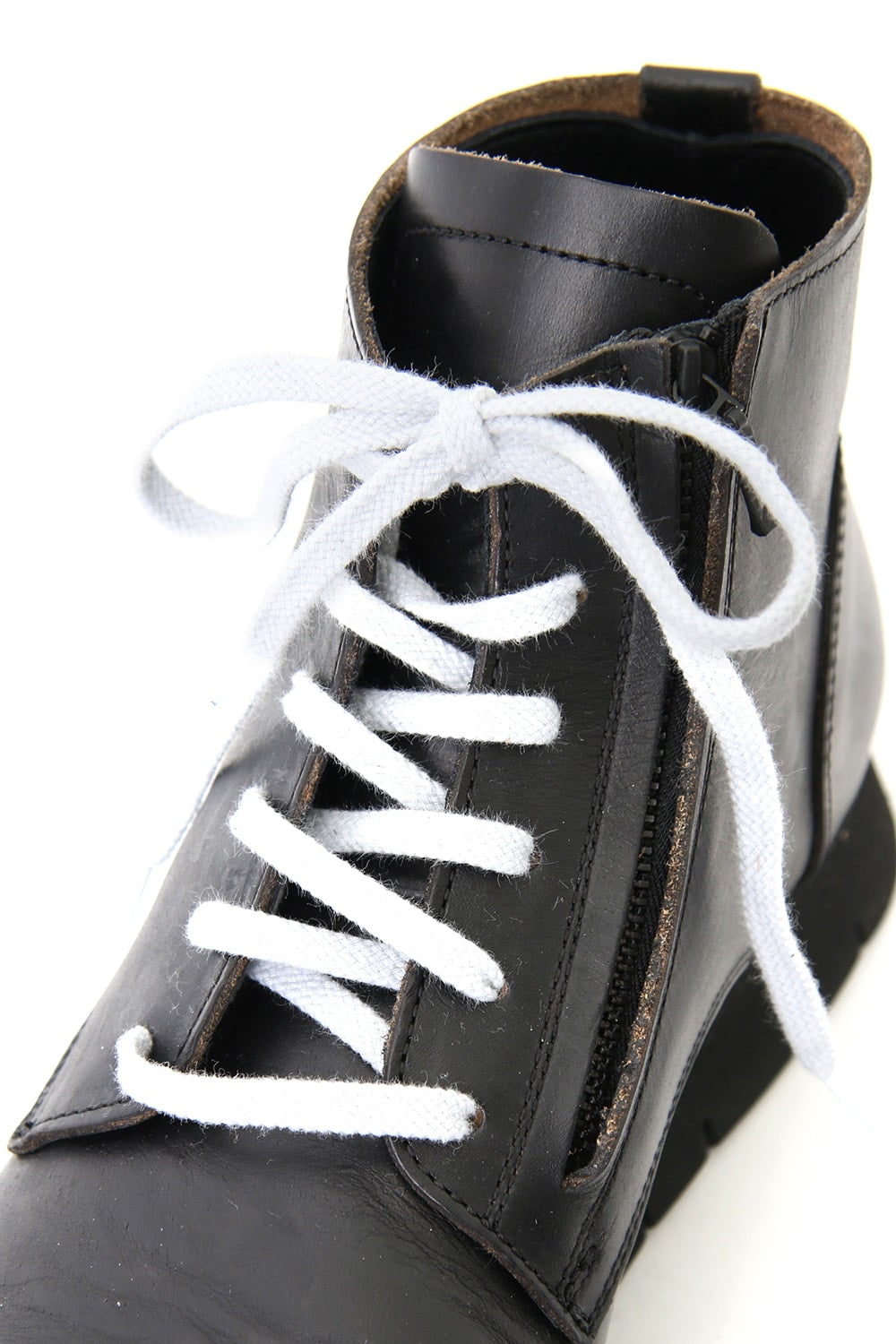 Leather High Cut Sneakers