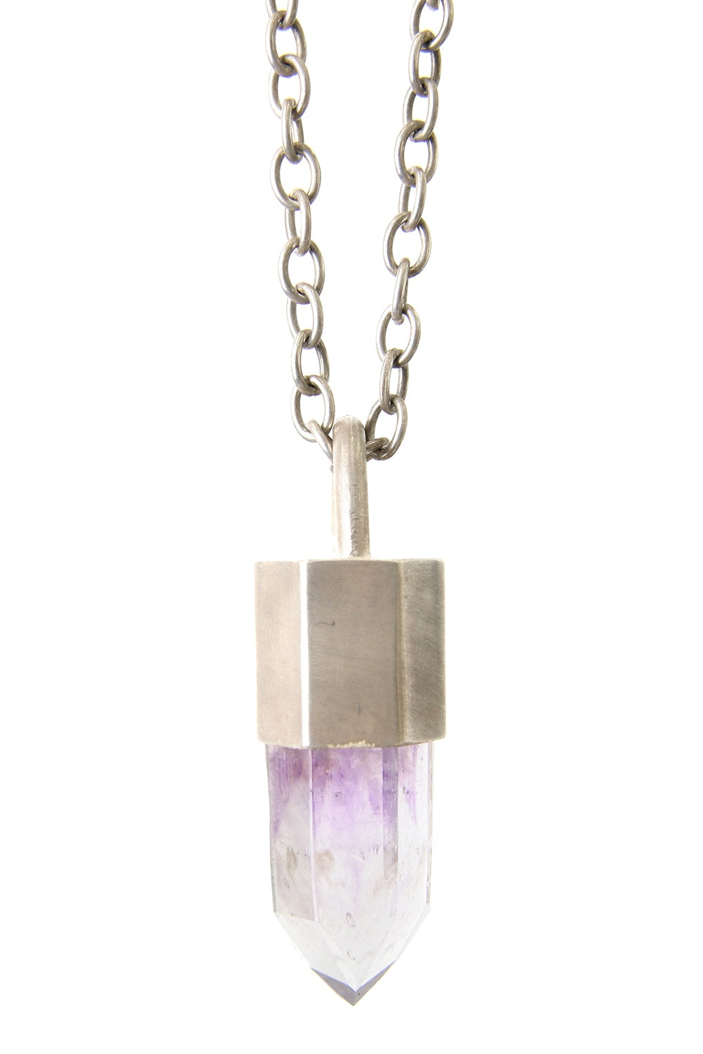 Talisman necklace SPECIMEN (Brandberg Amethyst Quartz)