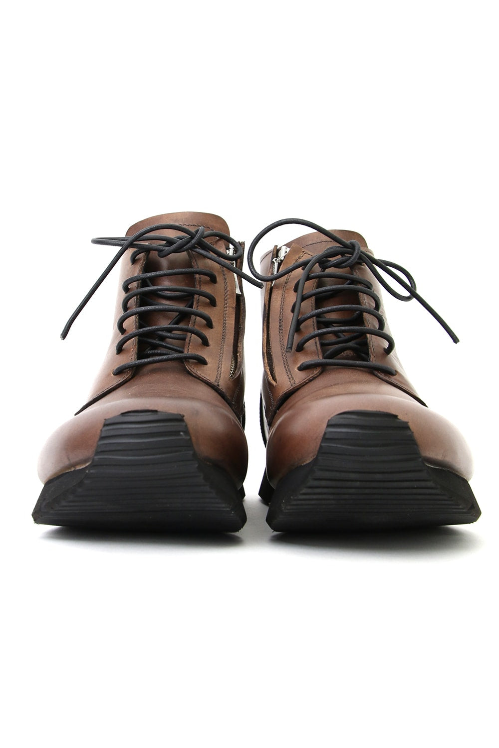 Leather High Cut Sneakers