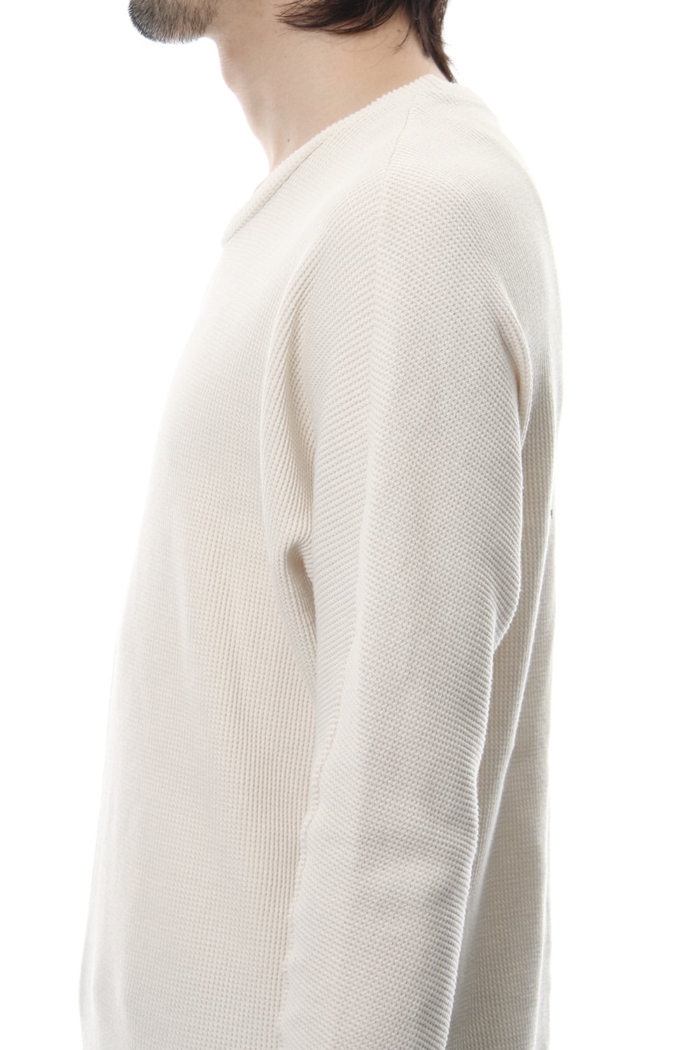 Snow Top Waffle Dolman Sleeve RB-034 Off White