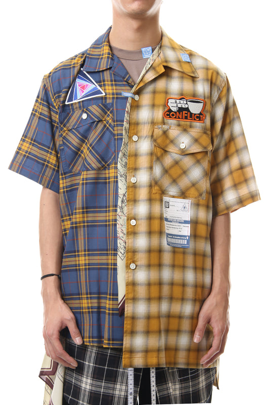 Mix Pattern H/S Shirts Yellow