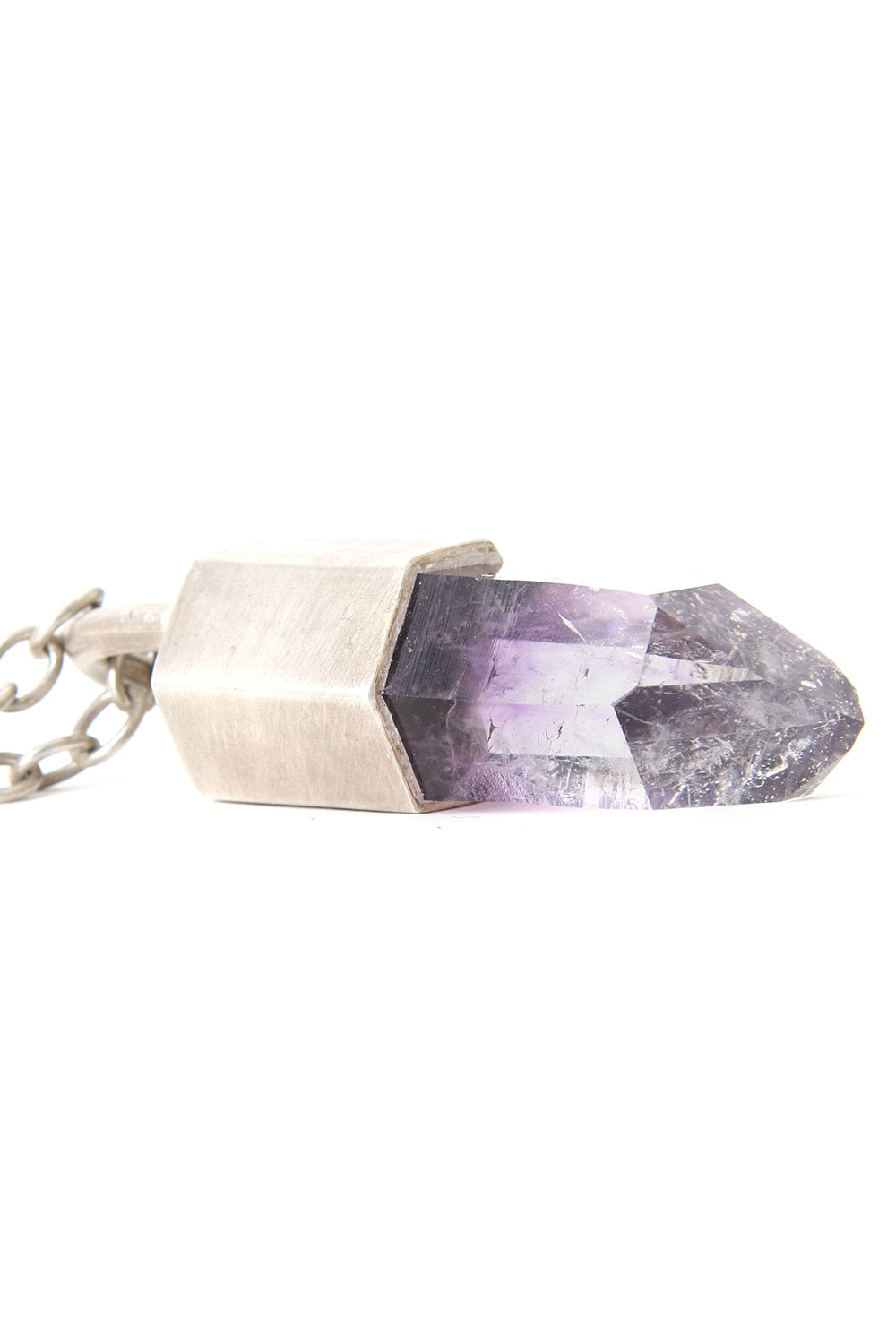 Talisman necklace SPECIMEN (Brandberg Amethyst Quartz)