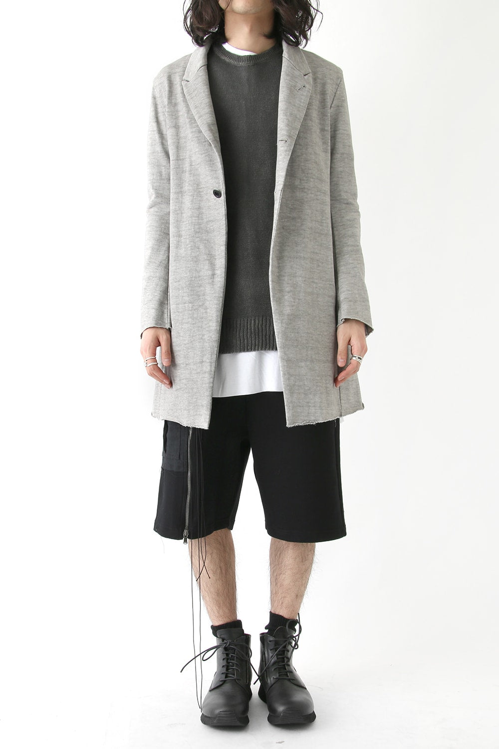 Hanging Inlay Long Jacket