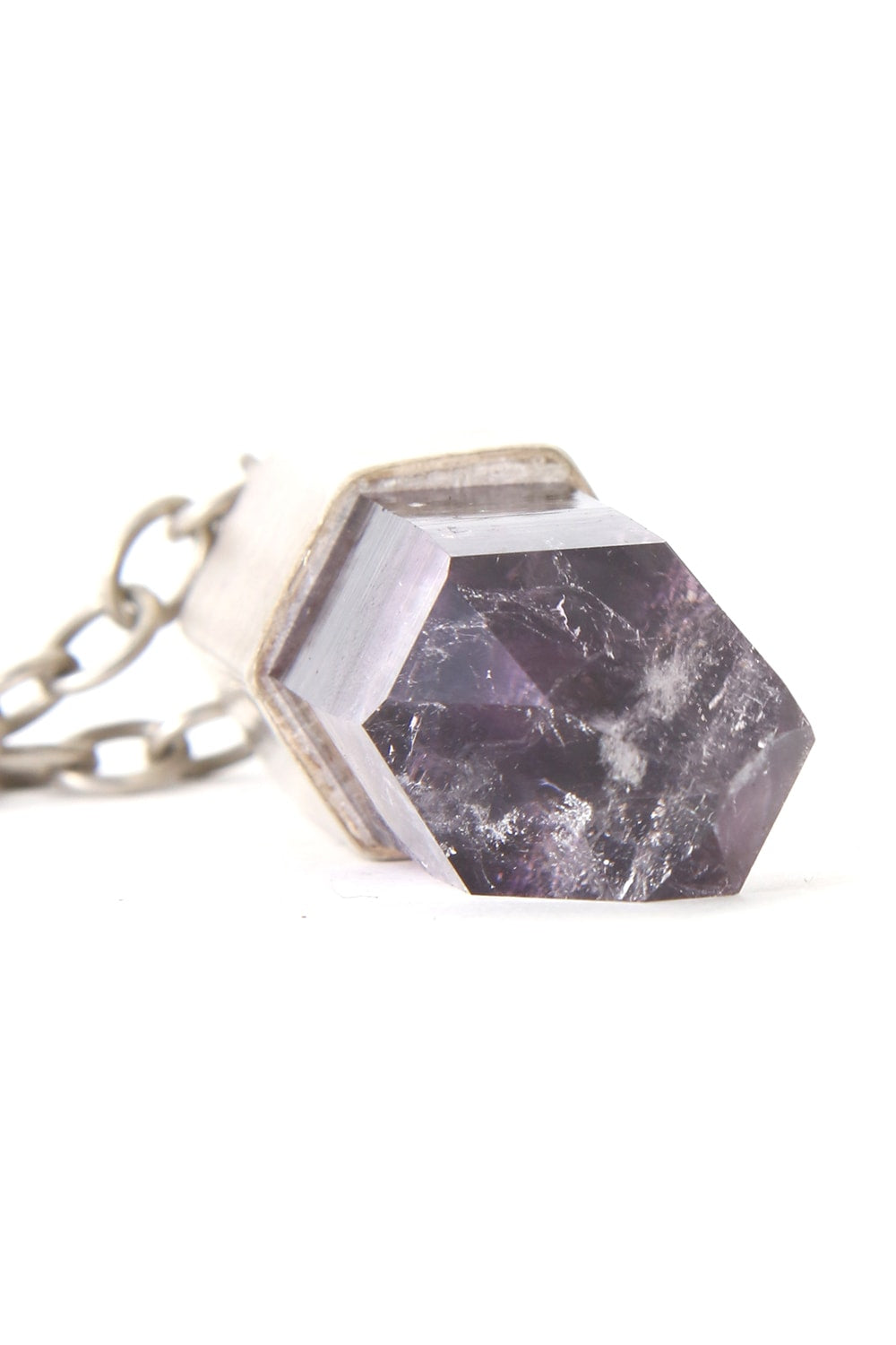 Talisman necklace SPECIMEN (Brandberg Amethyst Quartz)