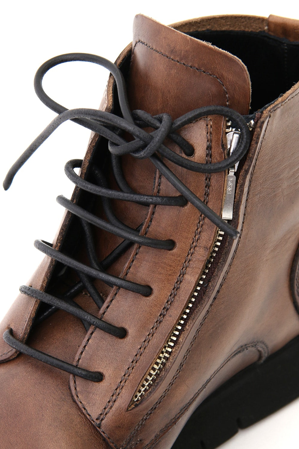 Leather High Cut Sneakers