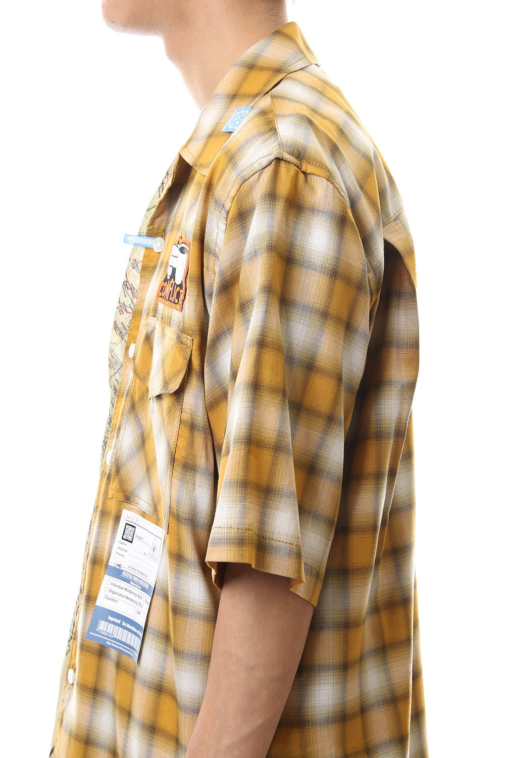 Mix Pattern H/S Shirts Yellow