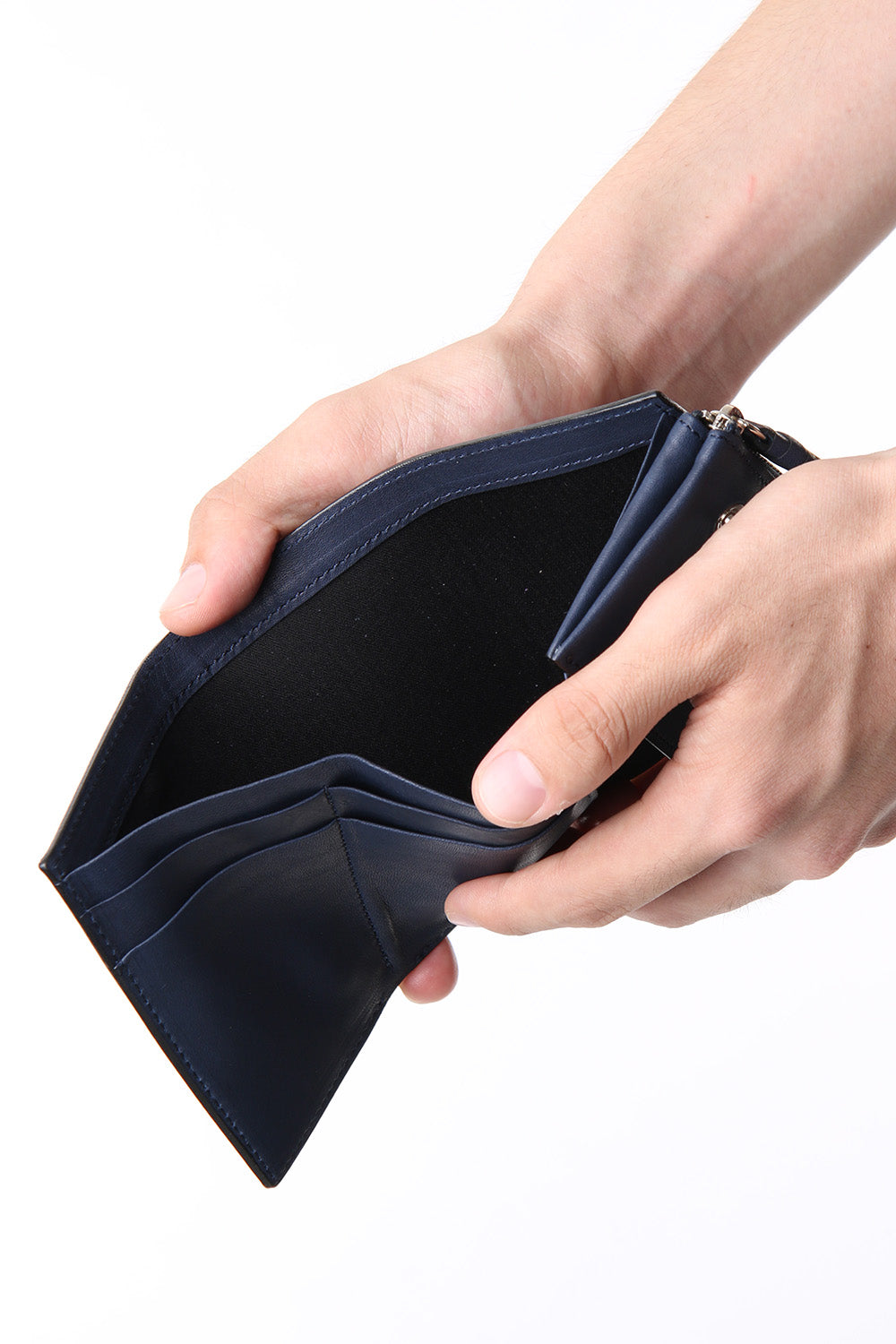 connect wallet mini - Glove Steer Leather D.Navy