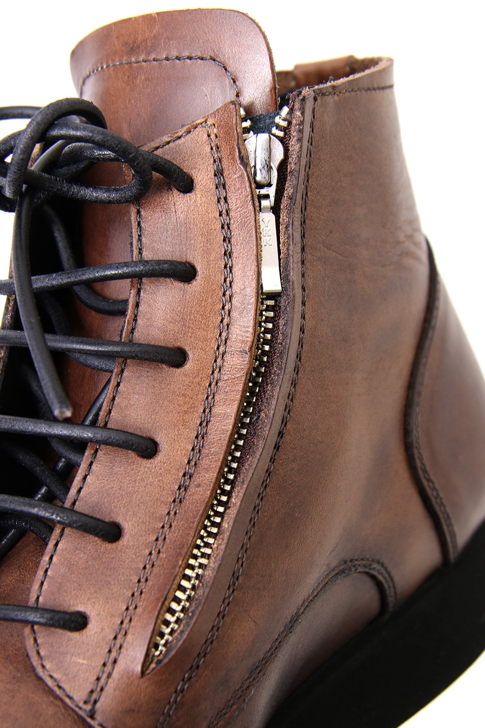 Leather High Cut Sneakers