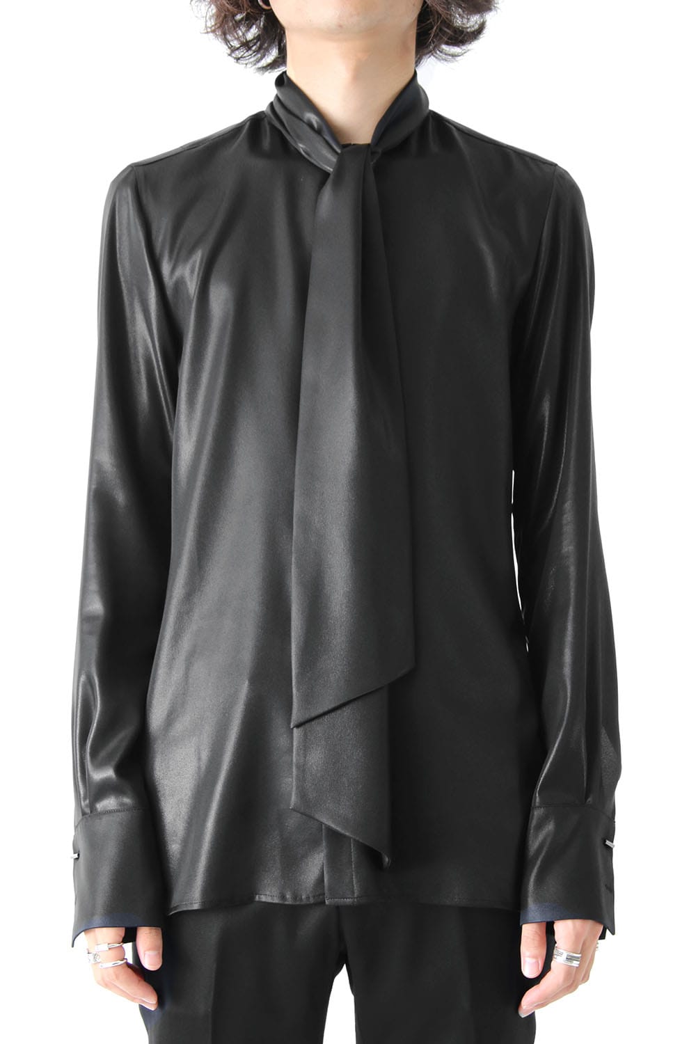 METALIC GEORGETTE SHIRT