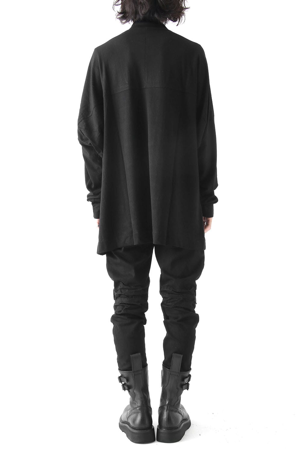 SEAMED HIGH NECK CUT-SEW