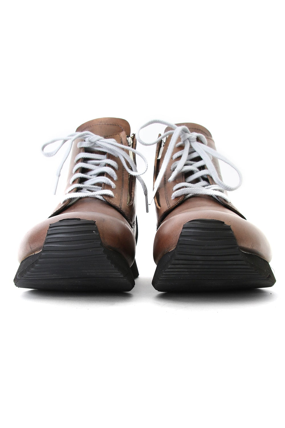 Leather High Cut Sneakers