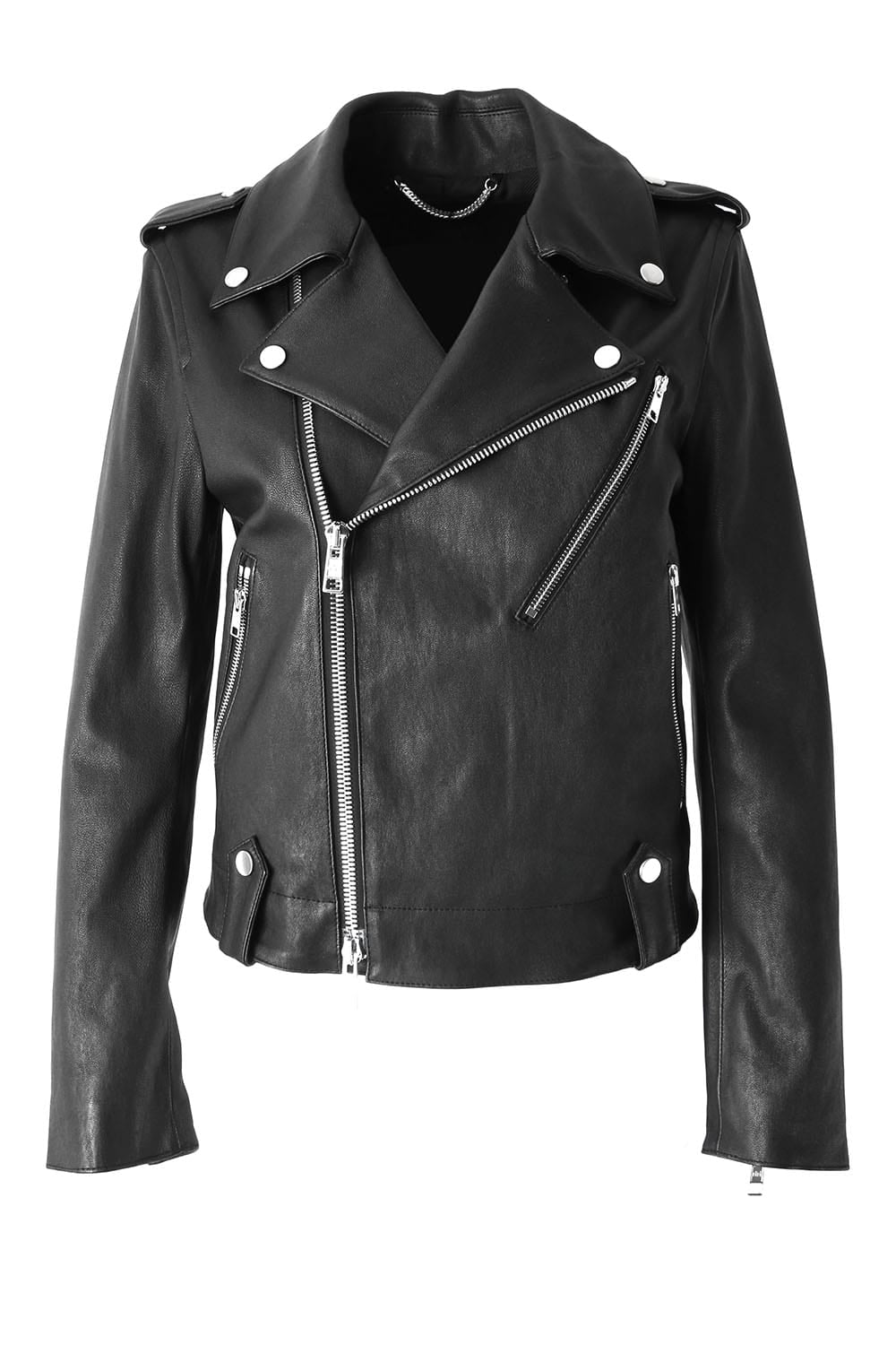 Bonding Lamb leather Double Riders Jacket