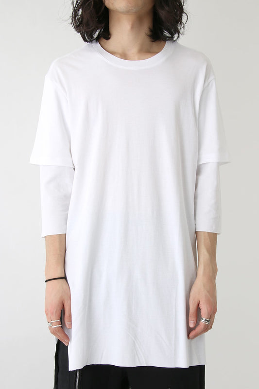 Smooth Layered Three Quarter Sleeve Tee