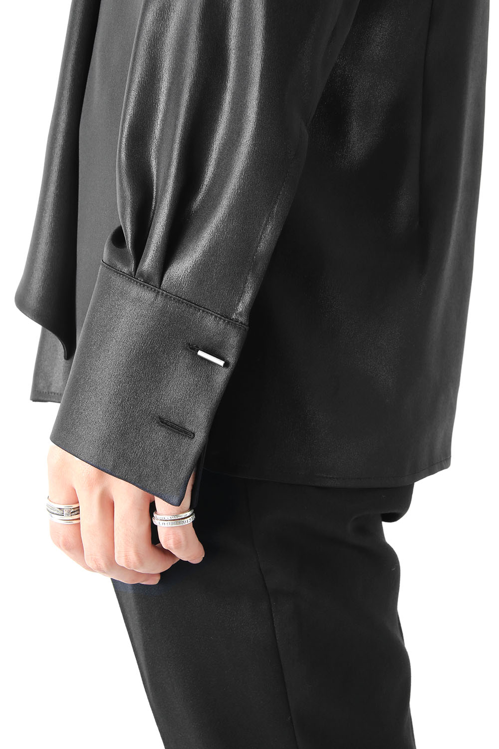 METALIC GEORGETTE SHIRT