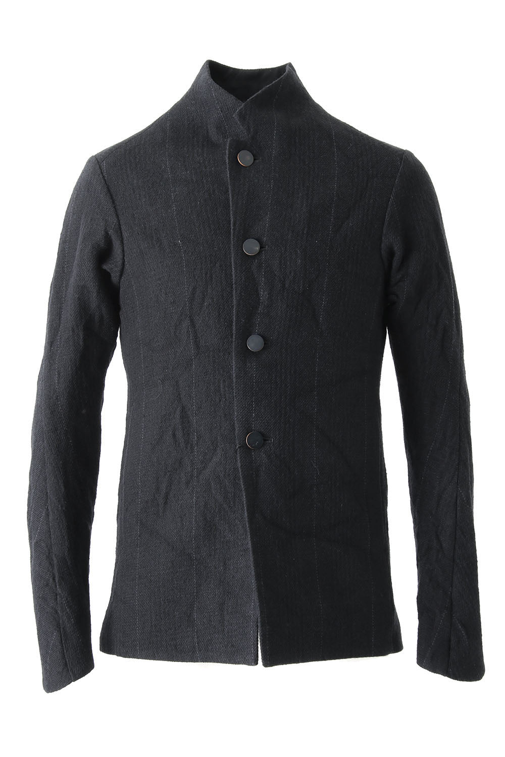 Jacket Silk Linen Wool Stripe