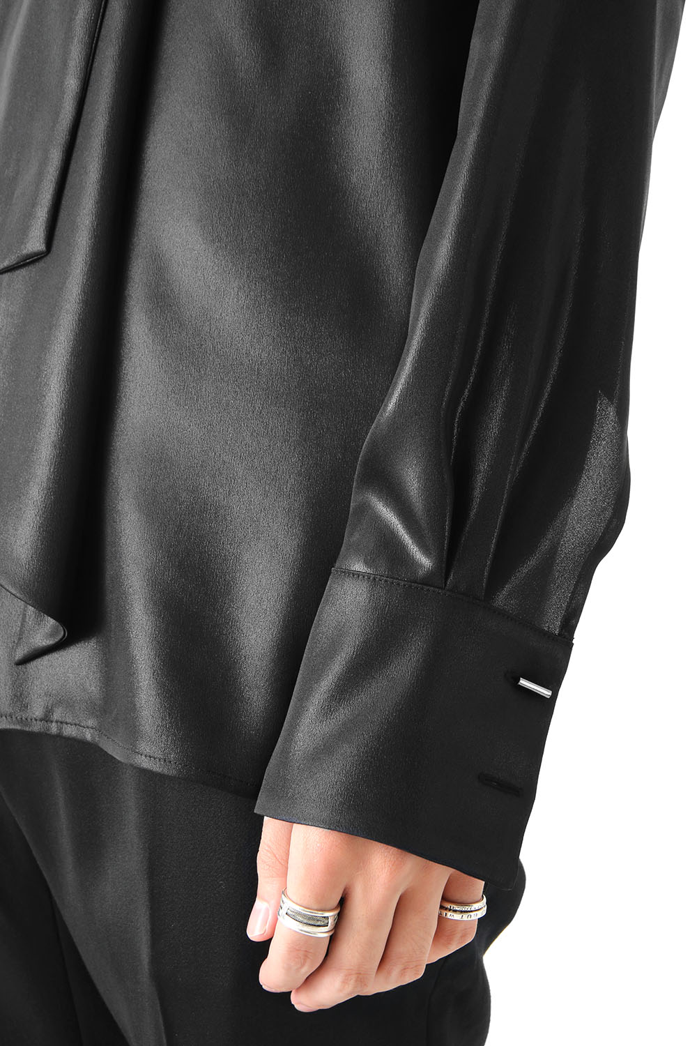 METALIC GEORGETTE SHIRT